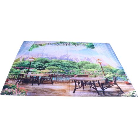 Tapisserie murale décorative représentant un magnifique paysage, pour salon ou chambre, 200 x 150 cm (1/5)