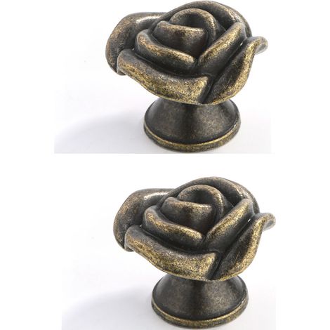 Boutons Lot 2 Vintage in Alliage Zinc Poignée Facile Installateur, Restauration und Nouveaux Projets Sur Armoire and Bibliothèque (1/5)