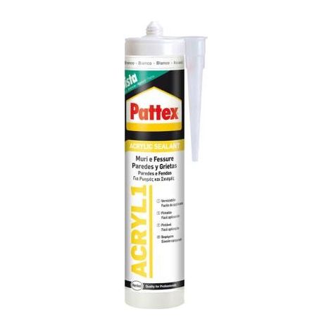 Silicone Acrilico Acril One Muri e Fessure Bianco 300 ml BOX 25 pezzi PATTEX by HENKEL (1/3)