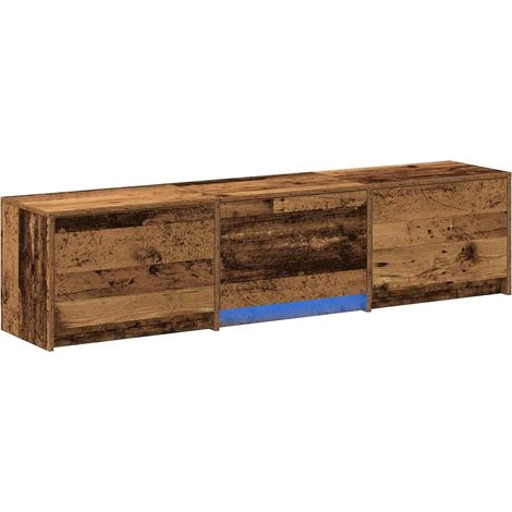 Maison Exclusive - Fernsehschrank mit LED Altholz 165 x 34 x 40 c
