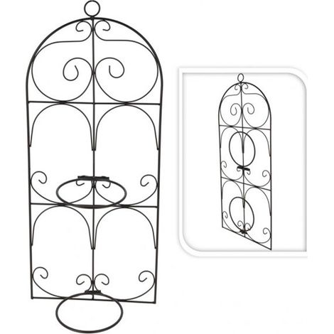 PROGARDEN macetero colgar metal pared 71x29 cm , Macetero colgar metal pared 71x29 cmDe estilo vintage es un producto práctico que te permitirá crear un bonito arreglo de plant