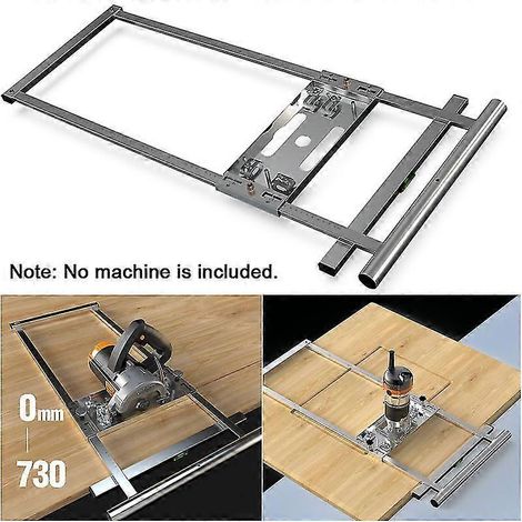 Rail de guidage pour scie circulaire électrique multifonction de 10 cm (4 pouces), guide de coupe pour affleureuse, guide de positionnement des bords. (1/5)