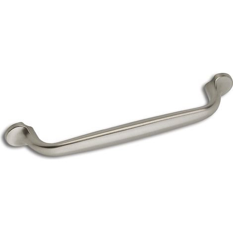 Estamp Griff Mentor LA 96mm - eleganter Möbelgriff - Bügelgriff Breite 126mm, Zinkdruckguss Edelstahl Effekt (1/3)