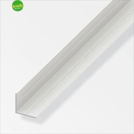 angolare lati uguali 35,5 pvc bianco. (1/2)