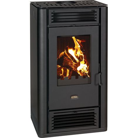 Prity K2 GT Kaminofen mit Backfach 8,1 kW A+ Holzofen graphitschwarz (1/2)