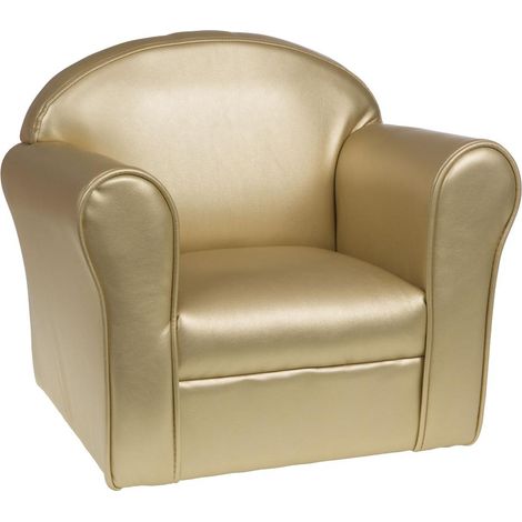 Amadeus - Fauteuil Club enfant doré (1/2)