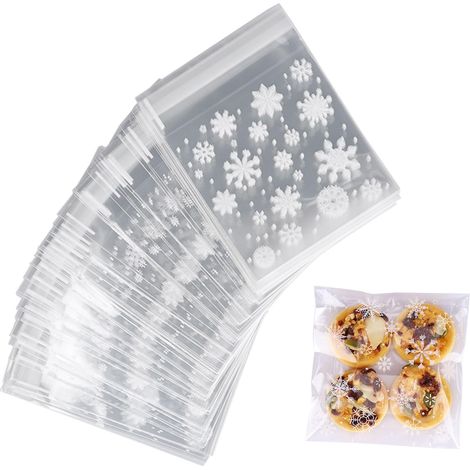 Lot de 100 petits sacs en cellophane auto-adhésifs (1/5)