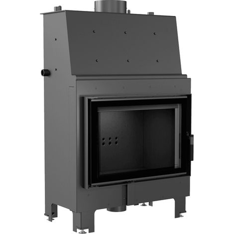 Wasserführender Kamineinsatz KRATKI MBO 15 kW Ø 200 schwarz Verkleidung (1/5)