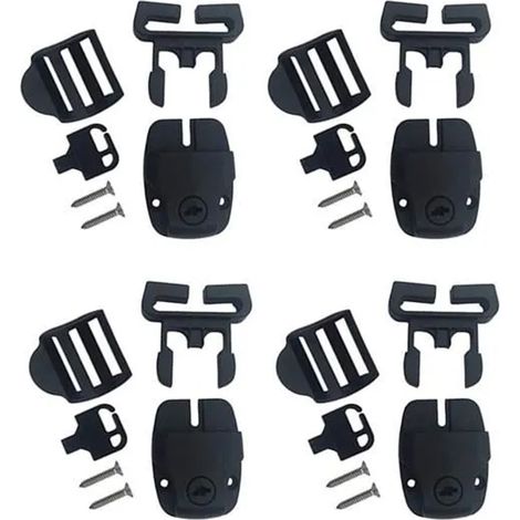 Remplacez les loquets de baignoire Clips Lock, remplacement des clips de couverture de spa, boucles de glissières 4 pièces
