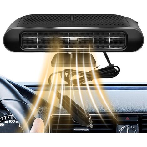 Chauffage de voiture, chauffage électrique, chauffage de voiture portable, chauffage et ventilateur de voiture 12 V, dégivreur de voiture, chauffage de pare-brise, chauffage de voiture soufflant compa (1/5)
