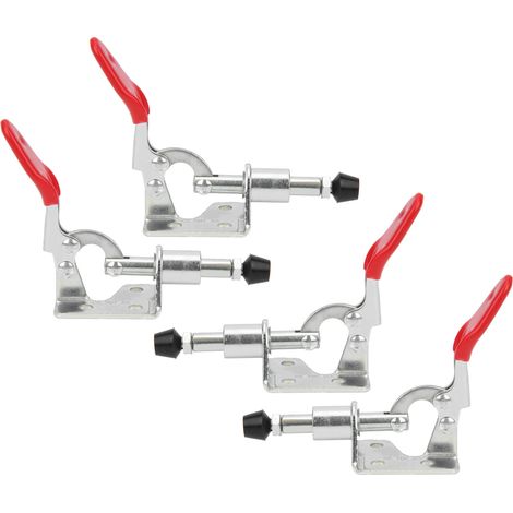 4-teiliges Set Kniehebelspanner-Set, feste Verriegelung, Traglast 45 kg, Schnellspannsystem, Handwerkzeug GH301AM (1/5)