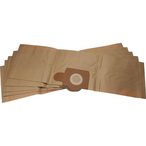 vhbw 5x Bolsa compatible con Bosch PAS 11-21, PAS 12-27, PAS 12-27 F aspiradora - papel marrón