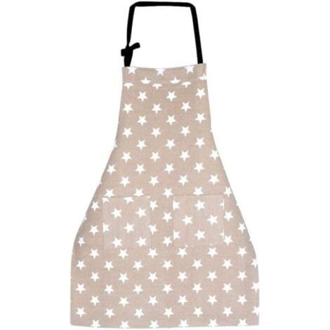 Apron Kitchen Apron(Khaki),Women's Kitchen Apron Apron for Cooking,Adjustable Cotton Linen Apron for Family Cooking Restaurant Barbecue (1/4)