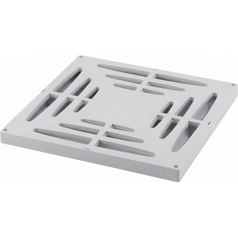 Suinga – Grille 28x28 cm pour bouche d'évacuation monobloc 30 cm – Couvercle en polypropylène – Compatible avec regards 30x30 cm – Passage piétons