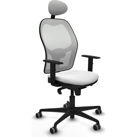 Sedia Ufficio con Poggiatesta Jorquera Piqueras y Crespo 1D036G1 Bianco (1/5)