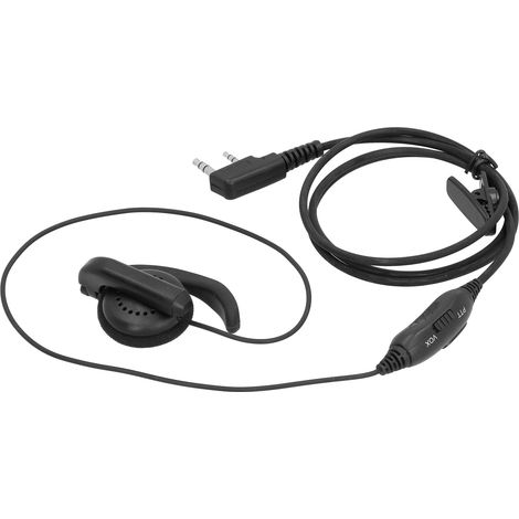 Écouteur talkie-walkie K-Head pour Kenwood TK-208, TK-220, TK-240 et DTK-248 avec fonction VOX (1/5)