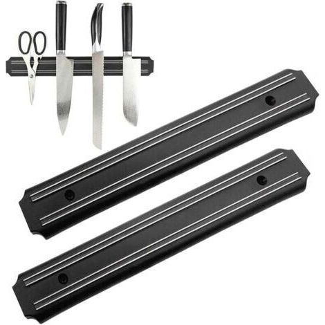 FENOPLASTICAPorte-couteaux magnétiques pour la cuisine (lot de 2, 33 cm), bandes magnétiques, outils, porte-couteaux magnétiques, porte-couteaux magnétiques muraux, bandes magnétiques (1/5)
