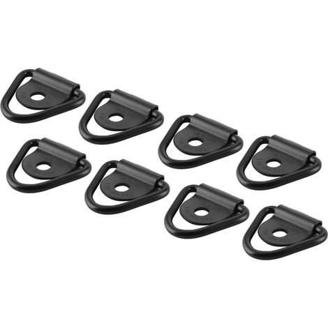 Lot de 8 anneaux d'arrimage triangulaires universels avec crochet de remorquage pour camion, camping-car, remorque et SUV (1/5)