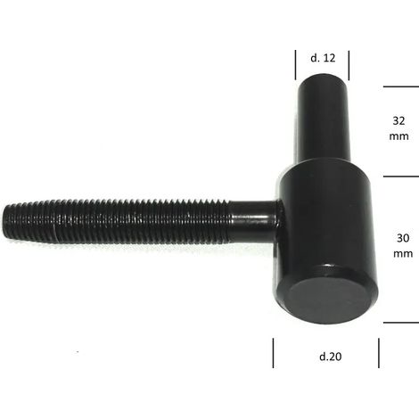 CERNIERA AGB A CARDINE ART.184 MM.12X30 NERO