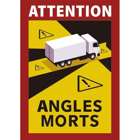 etiqueta adhesiva «attention angles morts» autobuses venta unitaria