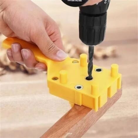 Foret de jonction de planches, positionneur, Guide Portable, perçage du bois, trou de cheville, perceuse à chevilles L2T5 (1/4)