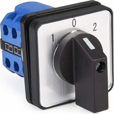 Largeight – Commutateur camé rotatif 20 A 8 bornes 690 V – Sélecteur de charge 3 positions – Polycarbonate ignifuge – Pour moteurs asynchrones (1/5)