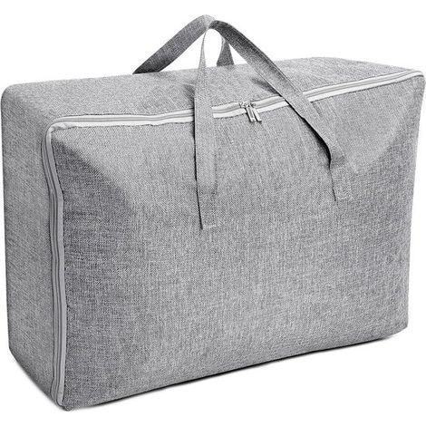 Bolsa de almacenamiento grande de 105 litros，bolsa de almacenamiento impermeable con asas reforzadas para edredones，almohadas y abrigos