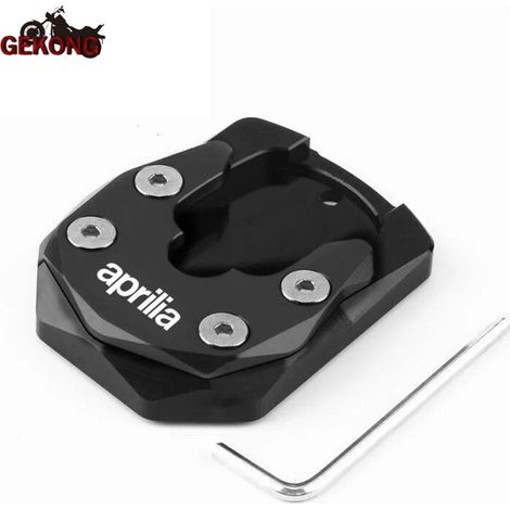 (Aprilia-Noir) Béquille latérale CNC pour moto, extension de support, compatible avec Aprilia SRMAX 250 300 SRMAX250 SRMAX300 maxpower (1/4)