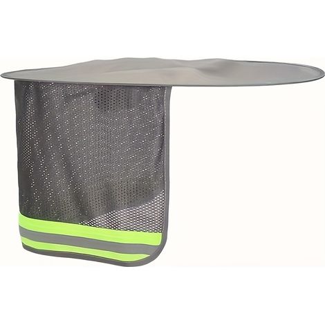1 pièce : Bordeau pare-soleil sans casque, rideaux de sécurité respirants, pare-soleil pour construction de bâtiments extérieurs, chapeau pare-soleil domestique, 1 pièce (1/5)