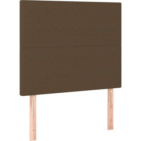 Maison Exclusive - Kopfteil Dunkelbraun 100 x 5 x 118/128 cm Stof (1/5)