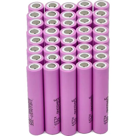 Batería de iones de litio, capacidad de 3500 mAh, tasa de descarga de 20 A, 40 unidades. (1/2)