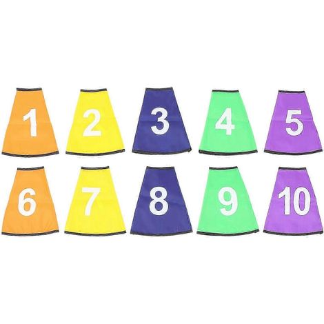 Lot de 10 housses de protection pour seaux d'entraînement de football avec logo numérique (1/5)