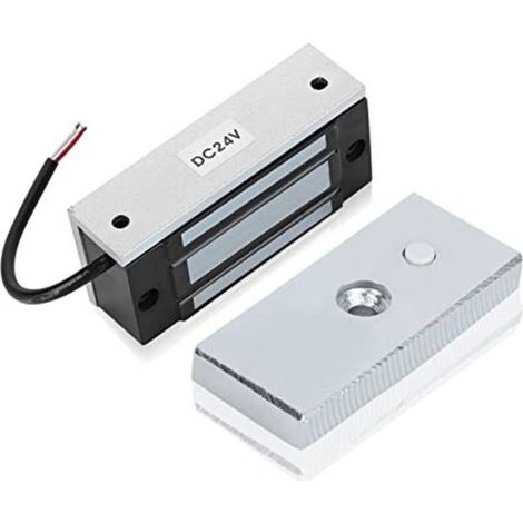 Serrure porte magnétique électrique, Serrure électromagnétique 60KG Contrôle d'accès Électronique Métal Verrou de Porte simple de la porte 12V (132LB), pour système de contrôle d'accès