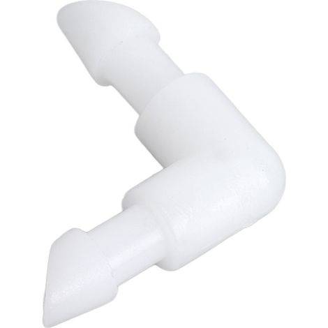 Winkel-Schlauchverbinder 90 Grad L-förmiger Schlauchanschluss PE-Rohrverbinder mit gleichem Durchmesser 4,2 mm / 0,17 Zoll (1/5)