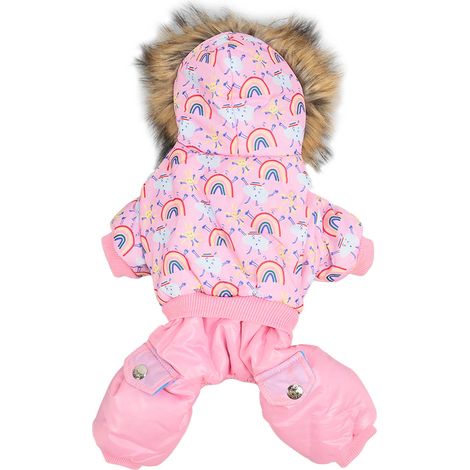 Sweat à capuche d'hiver pour animaux de compagnie, classique, mignon, doux, confortable, ample, polyvalent, vêtements pour chiens, pour l'intérieur et l'extérieur, L (1/5)