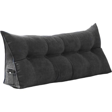 Coussin de chevet, oreiller souple, sac triangulaire, coussin de dossier/de protection lombaire pour canapé, coussin de dossier/de lit tatami de dortoir (1/5)
