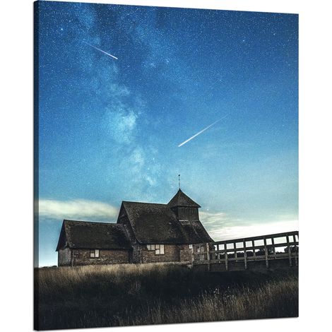 Leinwanddruck Weltraum-Sternschnuppen 80x100