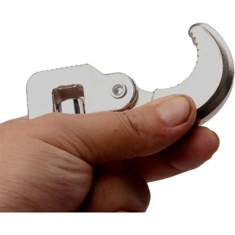 Llave para grifo ajustable de 28 cm, de ajuste automático, alto torque, Llave multifuncional para fregadero, Herramienta universal de fontanería (1/5)