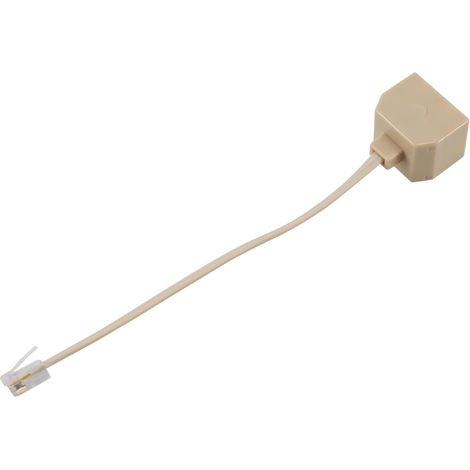Adaptateur de Ligne de Telephone Jack RJ11 Male vers Double RJ11 (1/5)