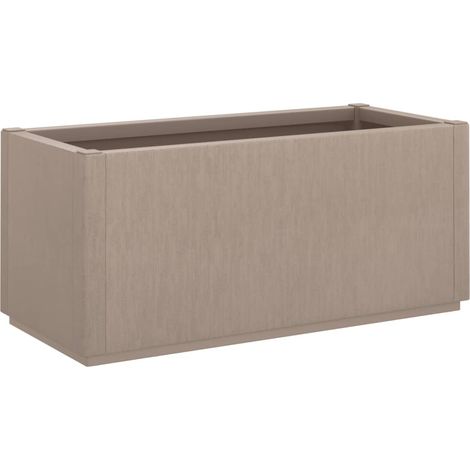 Garden Planter Light Brown 80x36x35 cm PP vidaXL