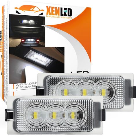 Pack modules LED éclairage plaque Ford Edge (2007-2014) et Ford Escape (2008-2012) - 3 LEDS plaque d'immatriculation (1/5)