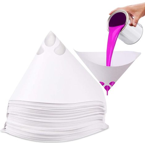150 Stück Einweg-Farbsiebe aus Papierkegeln – 100 Maschenfilter für Autolack (1/5)