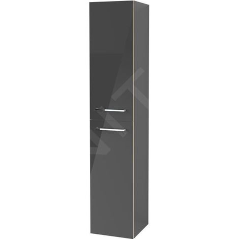 Armoire haute VB Avento 350 x 1760 x 372 mm, 2 portes, Gris cristal A:re (1/2)
