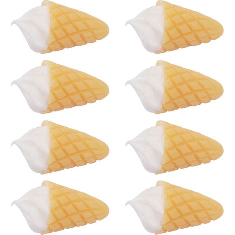 30 pièces de mini-maisons miniatures à l'échelle 1:12, en forme de cornet de glace, jouets miniatures portables et adorables pour la décoration. (1/5)