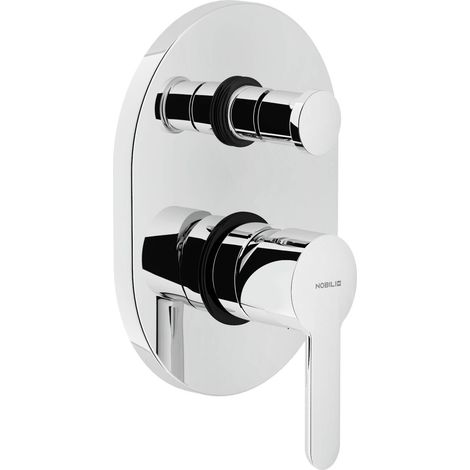 Nobili ABC Unterputz-Brausebatterie mit Chrom-Umsteller (1/3)