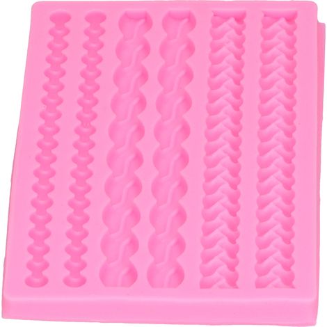 Moule en silicone 3D en forme de perle tressée, moule à gâteau pour la cuisine et la pâtisserie (à faire soi-même). (1/5)