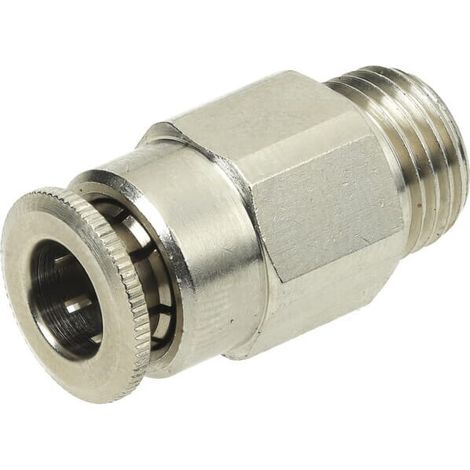 Conector r谩pido di谩metro 6mm reto rosca macho M10x1 UNIVERSAL CLSG6MK101 (1/2)