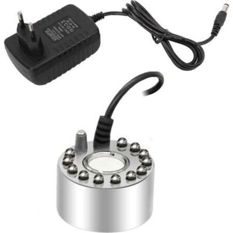 12 LED-Innenraum-Nebelzerstäuber für Springbrunnen, kleine Teiche, Luftbefeuchter - Perfekt für Wasserspiele, Teiche, Halloween- und Weihnachtsdekorationen (Silber) (1/5)
