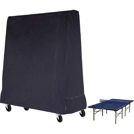 Funda para mesa de ping pong Funda impermeable para mesa de ping pong 165 x 70 x 185 cm Color negro