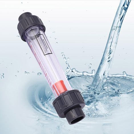 Débitmètre à tube plastique LZB-15(D), débitmètre pour liquides, haute précision, résistant aux alcalis et aux acides, 40–400 l/h (1/5)